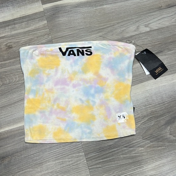 Vans tye dye crop top / tube top size XS NWT - Picture 2 of 5
